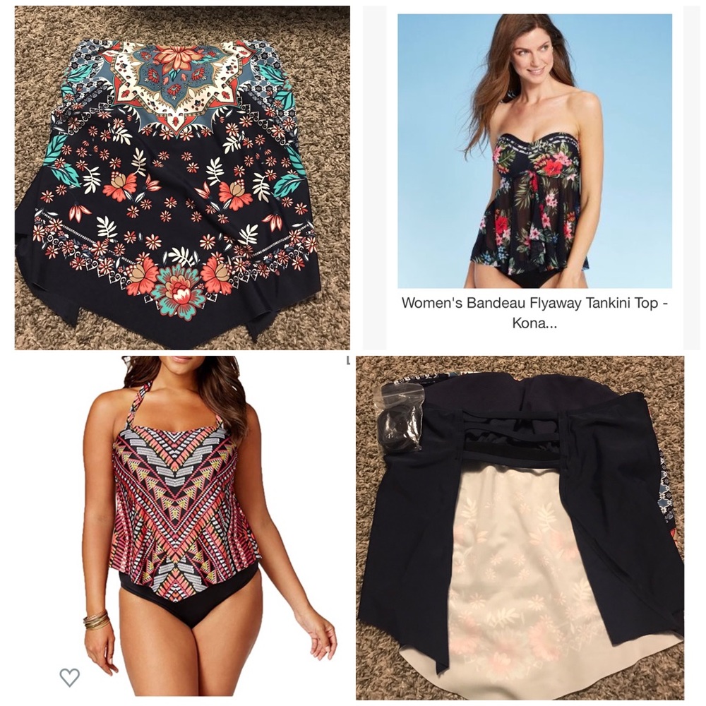 Never worn Bandeau Flyaway Tankini Top - Kona Sol